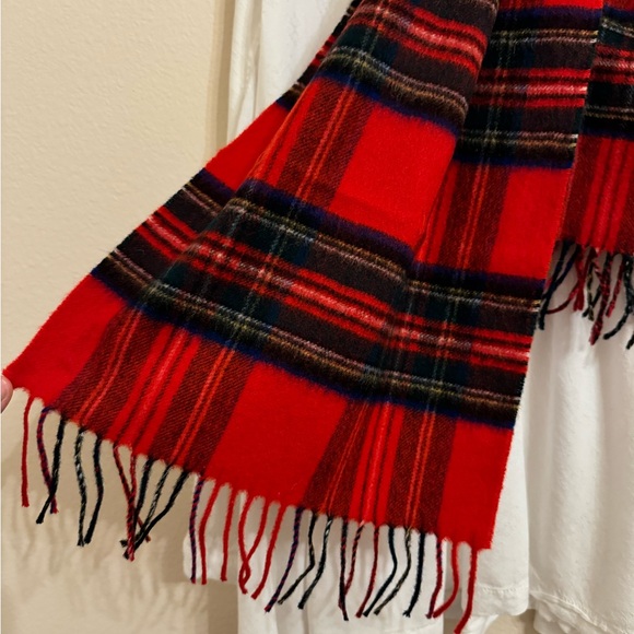 Johnston of Elgin The Scotch House Cashmere Wool Plaid Scarf Holiday - Picture 3 of 9